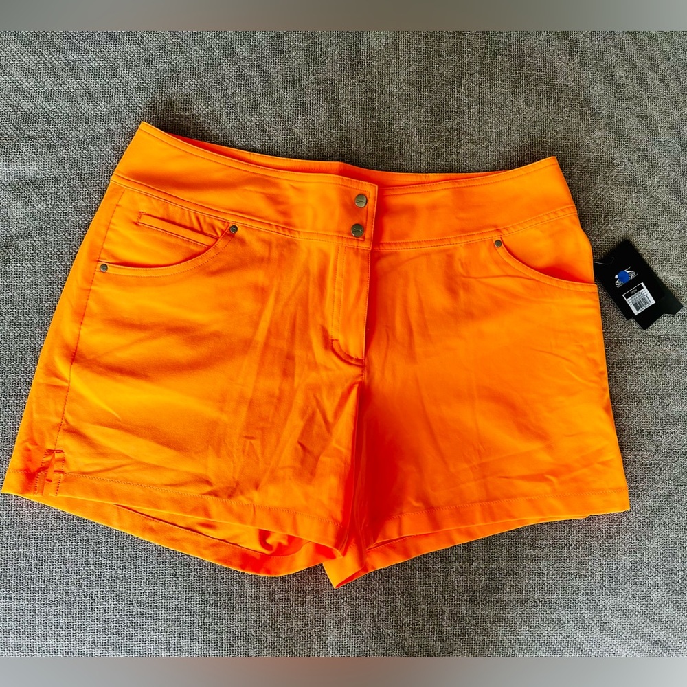 Slazenger Neon Orange Women's Golf Shorts ⛳️